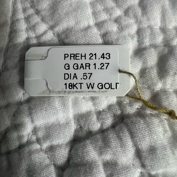 Vintage 18K white gold, Prehnite & Diamond.🤍💚 - Picture 16 of 16